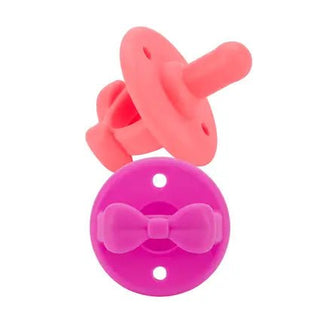 NEW Guava/Dragon Fruit Sweetie Soother™ Pacifier Set - Charlie Rae - Pacifiers & Teethers - Itzy Ritzy
