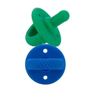 NEW Hero Blue/Clover Sweetie Soother™ Pacifier Set - Charlie Rae - Pacifiers & Teethers - Itzy Ritzy