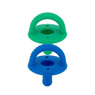 NEW Hero Blue/Clover Sweetie Soother™ Pacifier Set - Charlie Rae - Pacifiers & Teethers - Itzy Ritzy