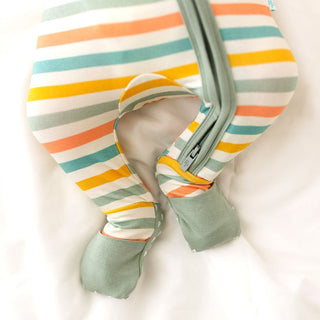 Popsicle Stripe - Convertible One Piece - Posh Peanut - Charlie Rae - 3-6 Months - Posh Peanut