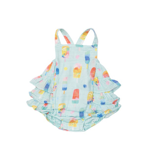 Popsicles- Ruffle Sunsuit - Charlie Rae - 0-3 Months - Angel Dear