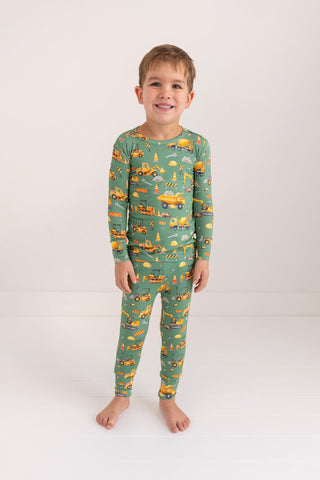 Posh Peanut - Crawford - Long Sleeve Basic Pajama - Charlie Rae - 6-12 Months - Baby & Toddler Sleepwear - Posh Peanut
