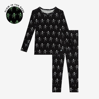Posh Peanut - Dancing Skelly - Long Sleeve Basic Pajama - Charlie Rae - 6-12 Months - Baby & Toddler Sleepwear - Posh Peanut