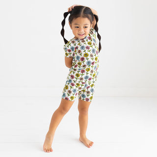 Posh Peanut - Maya Lynn - Basic Short Sleeve & Short Length Pajama - Charlie Rae - 18-24 Months - Baby & Toddler Sleepwear - Posh Peanut