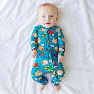 Posh Peanut - Roberts - Footie Zippered One Piece - Charlie Rae - Newborn - Baby & Toddler Sleepwear - Posh Peanut