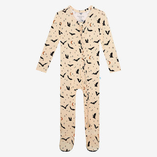 Posh Peanut - Spooky Bats - Footie Zippered One Piece - Charlie Rae - Newborn - Baby & Toddler Sleepwear - Posh Peanut