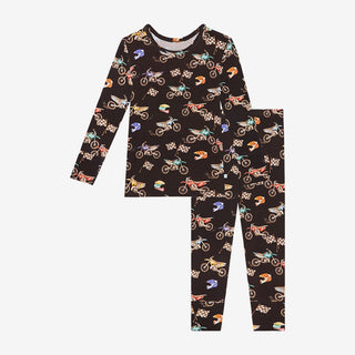 Posh Peanut - Supermini - Long Sleeve Basic Pajama - Charlie Rae - 6-12 Months - Baby & Toddler Sleepwear - Posh Peanut