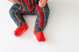 Posh Peanut- Tartan Plaid - Convertible One Piece - Charlie Rae - Newborn - Baby & Toddler Sleepwear - Posh Peanut