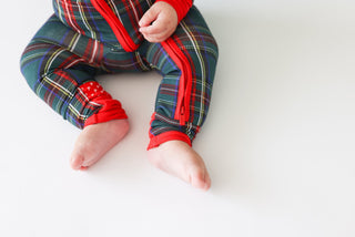Posh Peanut- Tartan Plaid - Convertible One Piece - Charlie Rae - Newborn - Baby & Toddler Sleepwear - Posh Peanut