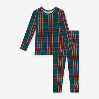 Posh Peanut- Tartan Plaid - Long Sleeve Basic Pajama - Charlie Rae - 6-12 Months - Baby & Toddler Sleepwear - Posh Peanut