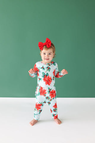 Posh Peanut- Winter Lily - Long Sleeve Ruffled Basic Romper - Charlie Rae - 3-6 Months - Baby & Toddler Outfits - Posh Peanut
