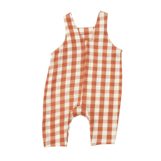 Pumpkin Bamboo Overalls - Charlie Rae - 3-6 Months - Baby One-Pieces - Angel Dear
