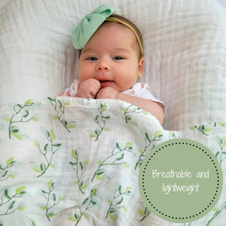 Relaxing Eucalyptus Swaddle Blanket - Charlie Rae - INF ACCESSORIES -120 - LollyBanks