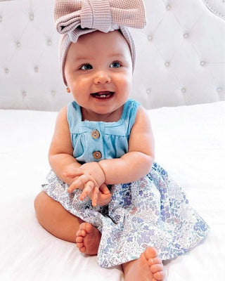 Rosie Country Day Dress - Purple Floral - Charlie Rae - 0-3 Months - Baby & Toddler Dresses - Bailey's Blossoms