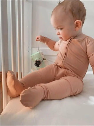 Seashell Bamboo Romper - Charlie Rae - 0-3 Months - Baby & Toddler Sleepwear - Bear's Little Fish