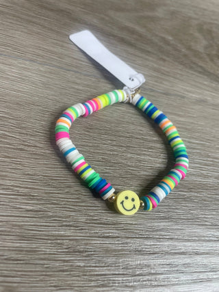 Smiley Face Kids Bracelet - Charlie Rae - Yellow Smiley - Bracelets - Savvy Bling