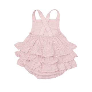 Solid Musiln Ballet Slipper- Ruffle Sunsuit - Charlie Rae - 0-3 Months - Baby One-Pieces - Angel Dear