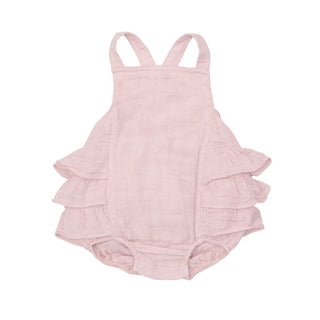 Solid Musiln Ballet Slipper- Ruffle Sunsuit - Charlie Rae - 0-3 Months - Baby One-Pieces - Angel Dear
