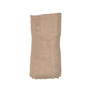 Solid Muslin Nougat- Swaddle Blanket - Charlie Rae - Receiving Blankets - Angel Dear
