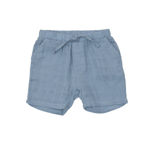 Solid Muslin Soft Chambray Short - Charlie Rae - 6-12 Months - Baby & Toddler Bottoms - Angel Dear