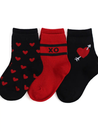 XO Midi Sock 3-Pack - Charlie Rae - 0-6 Months - Socks/Leggings- 360 - Little Stocking Co.